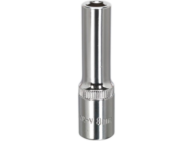 Sealey SP3808D WallDrive&amp;reg; Socket 8mm Deep 3/8"Sq Drive Fully Polished
