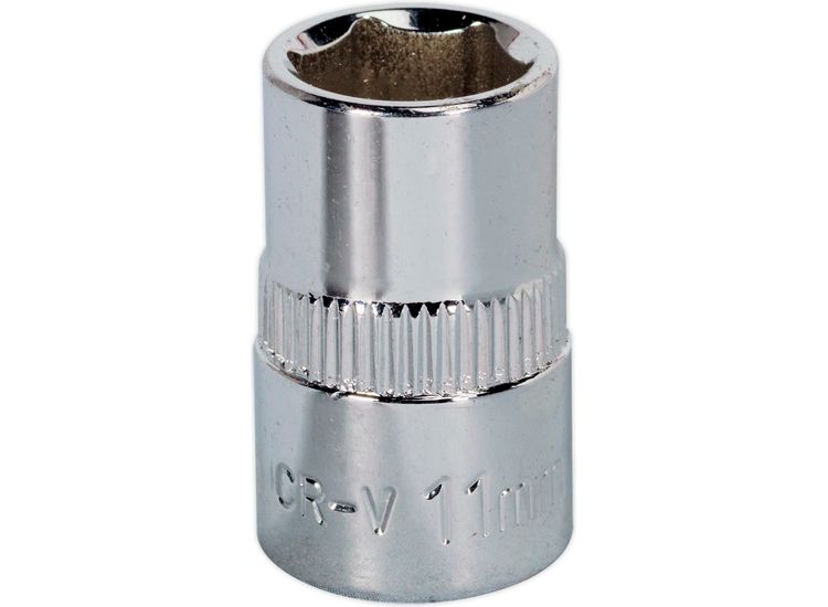 Sealey SP3811 WallDrive&amp;reg; Socket 11mm 3/8"Sq Drive Fully Polished