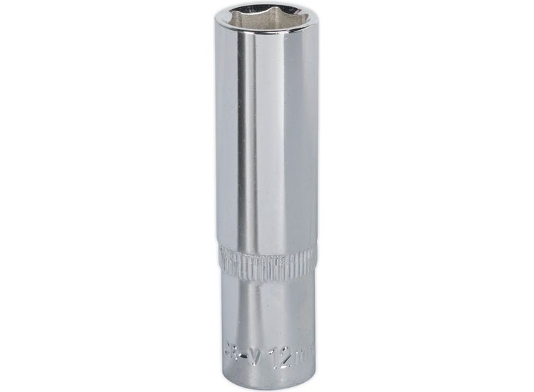 Sealey SP3812D WallDrive&amp;reg; Socket 12mm Deep 3/8"Sq Drive Fully Polished