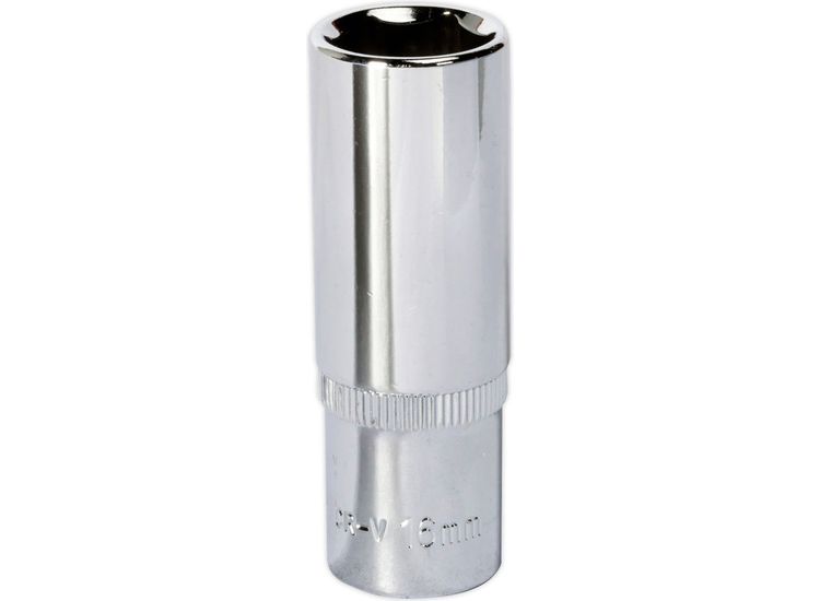 Sealey SP3816D WallDrive&amp;reg; Socket 16mm Deep 3/8"Sq Drive Fully Polished