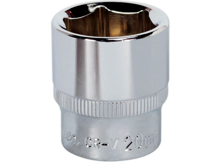 Sealey SP3820 WallDrive&amp;reg; Socket 20mm 3/8"Sq Drive Fully Polished