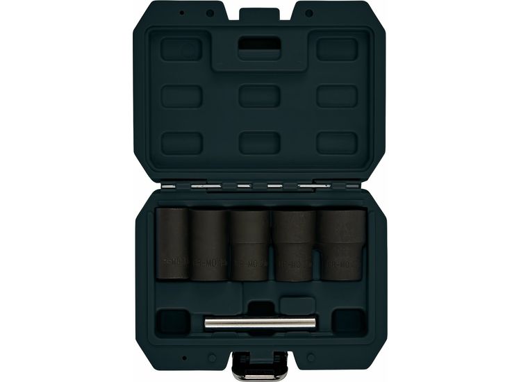 Draper 12411 Impact Wheel Nut Socket Set, 1/2" Sq. Dr. (6 Piece)