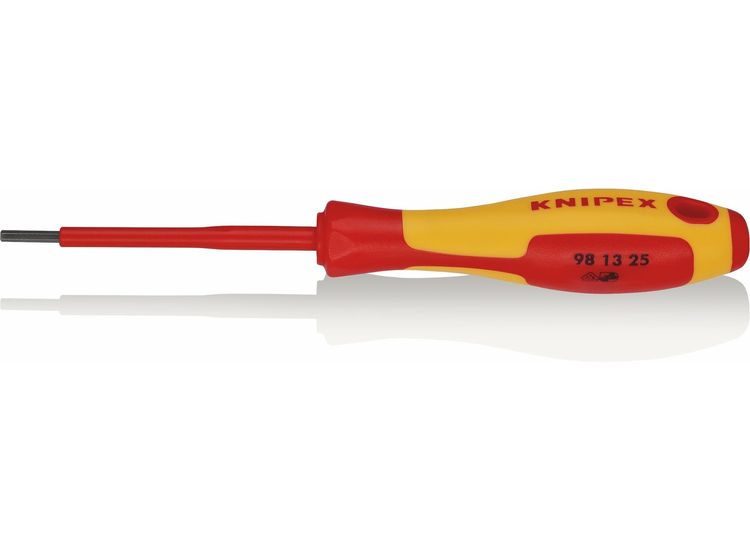 Draper 18774 KNIPEX 98 13 25 VDE Insulated Hexagon Screwdriver, 2.5 x 75mm