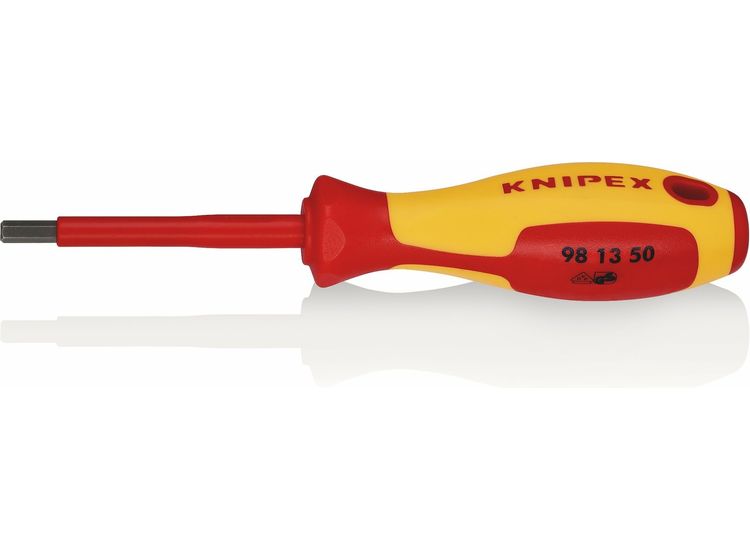 Draper 18777 KNIPEX 98 13 50 VDE Insulated Hexagon Screwdriver, 5.0 x 75mm