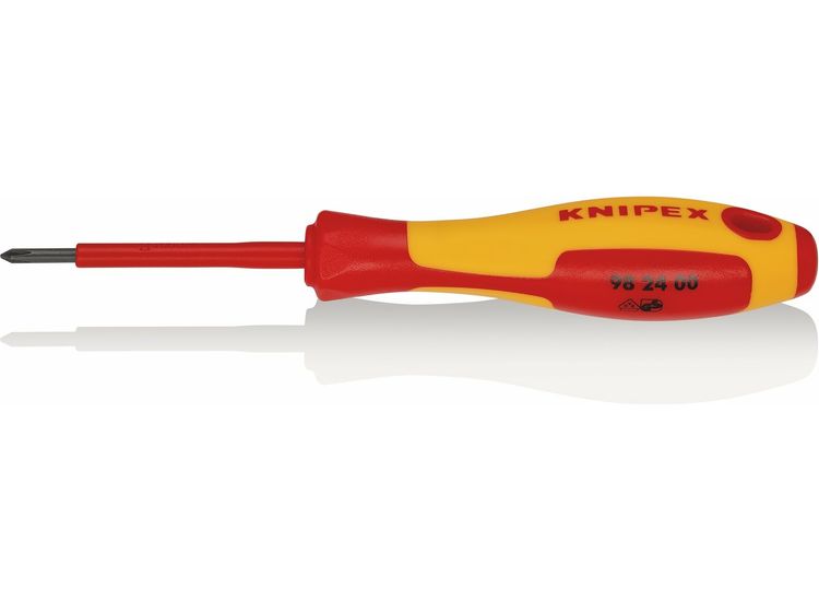 Draper 18800 KNIPEX 98 24 00 VDE Insulated Screwdriver, PH0 x 60 mm