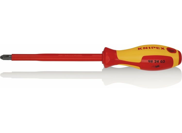 Draper 18804 KNIPEX 98 24 03 VDE Insulated Screwdriver, PH3 x 150mm