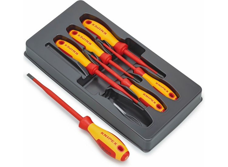 Draper 28009 KNIPEX 00 20 12 V02 VDE Insulated Slotted/Phillips&amp;#174; Screwdriver Set