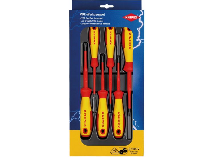 Draper 28017 KNIPEX 00 20 12 V05 VDE PlusMinus/Slotted Screwdriver Set