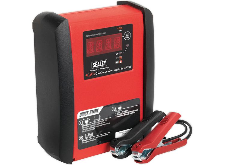 Sealey SPI10S Intelligent Speed Charge Battery Charger 10Amp 12V