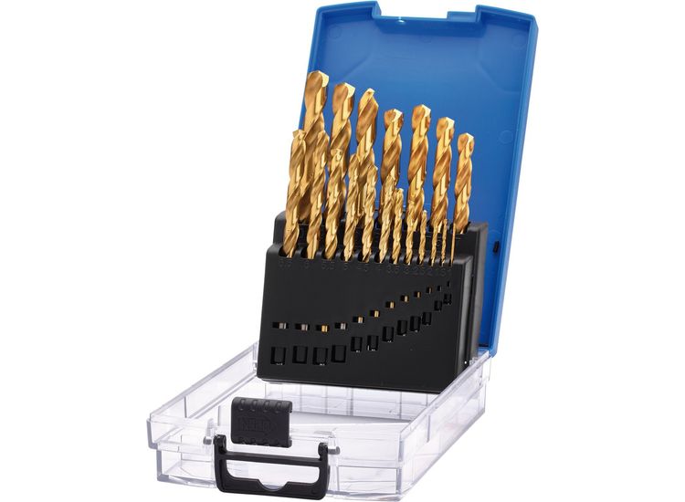 Draper 08885 HSS Titanium Nitride Coated Drill Bit Set (19 Piece)