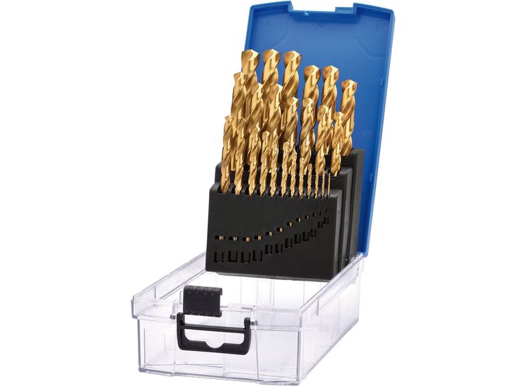Draper 08886 HSS Titanium Nitride Coated Drill Bit Set (25 Piece)