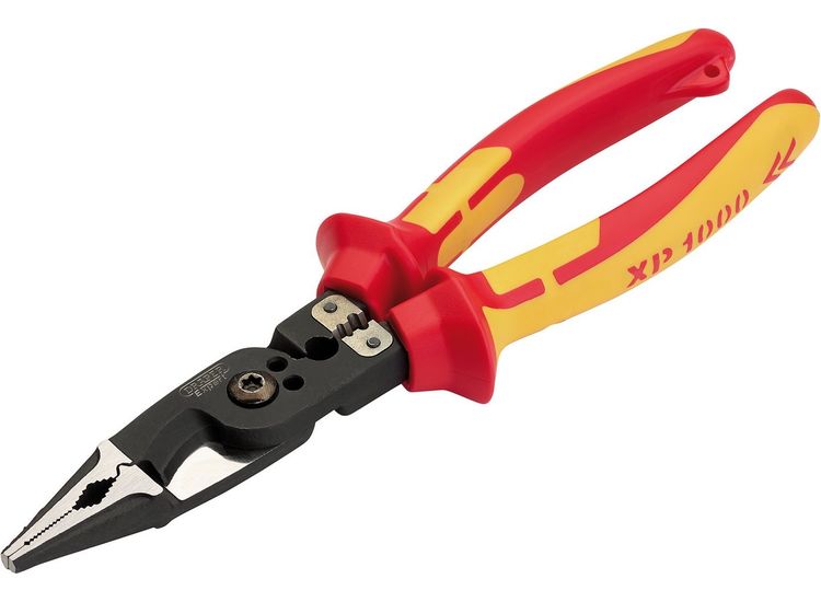 Draper 94605 XP1000&amp;#174; VDE Tethered 8-in-1 Electricians Pliers, 215mm
