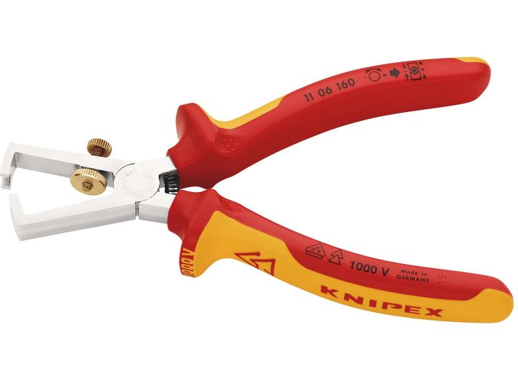 Draper 26968 KNIPEX 11 06 160 SB VDE Insulation Stripper, 160mm
