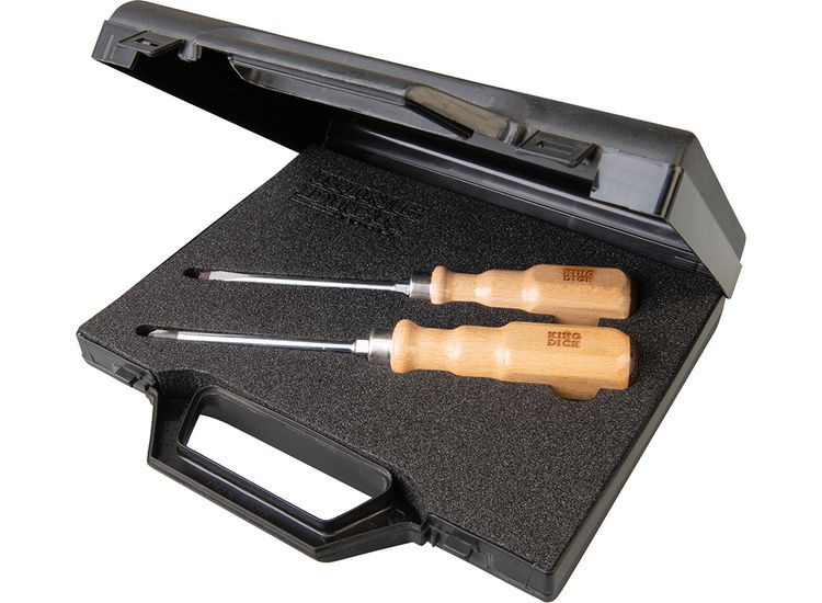King Dick Heritage Wooden Handled Screwdriver Set 2pce