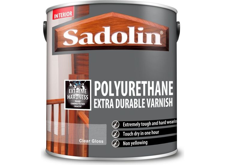 Sadolin Polyurethane Extra Durable Varnish Clear Gloss