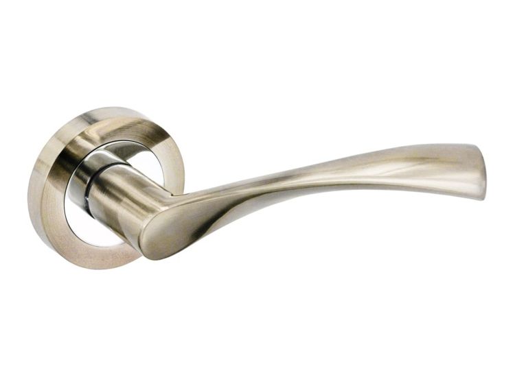 Securit B3484C Lunar Lever On Rose Handle Pair