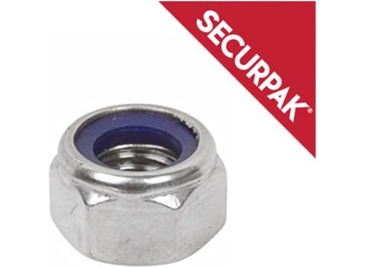 Securpak SP10461 Nylon Locking Nut ZP M5