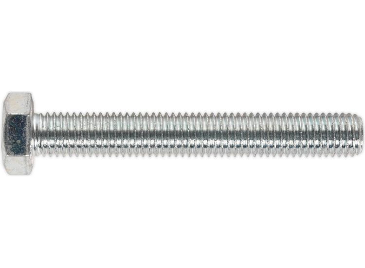 Sealey SS14100 HT Setscrew M14 x 100mm 8.8 Zinc DIN 933 Pack of 10