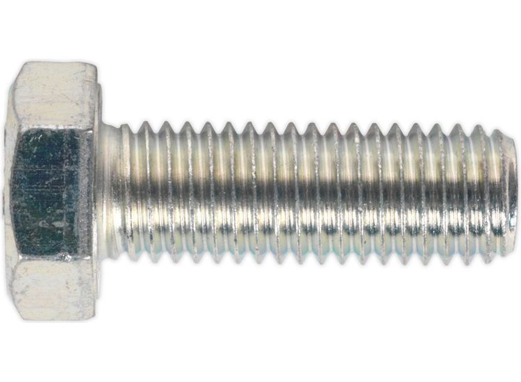 Sealey SS1440 HT Setscrew M14 x 40mm 8.8 Zinc DIN 933 Pack of 10