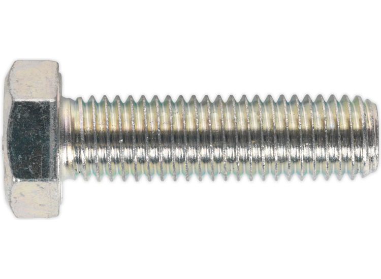 Sealey SS1450 HT Setscrew M14 x 50mm 8.8 Zinc DIN 933 Pack of 10