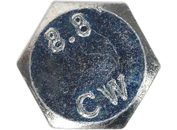 Sealey SS1675 HT Setscrew M16 x 75mm 8.8 Zinc DIN 933 Pack of 10