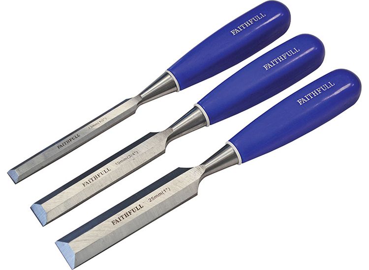 Faithfull Bevel Edge Chisel Blue Grip