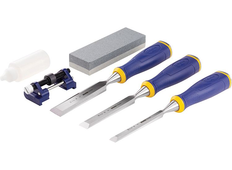 IRWIN® Marples® MS500 ProTouch™ All-Purpose Chisel Set, 3 Piece + Sharpening Kit