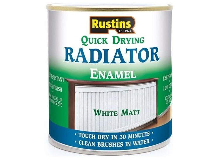 Rustins Q/D Radiator Paint White Matt