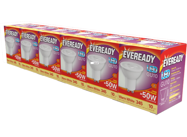 Eveready S29495 Led Gu10 3000k Boxed 5+1