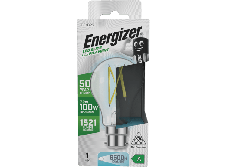 Energizer S29635 B22 A Rated Gls 6500k 7.2w