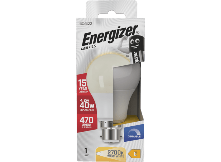 Energizer S29775 Led Gls B22 2700k Dimmable