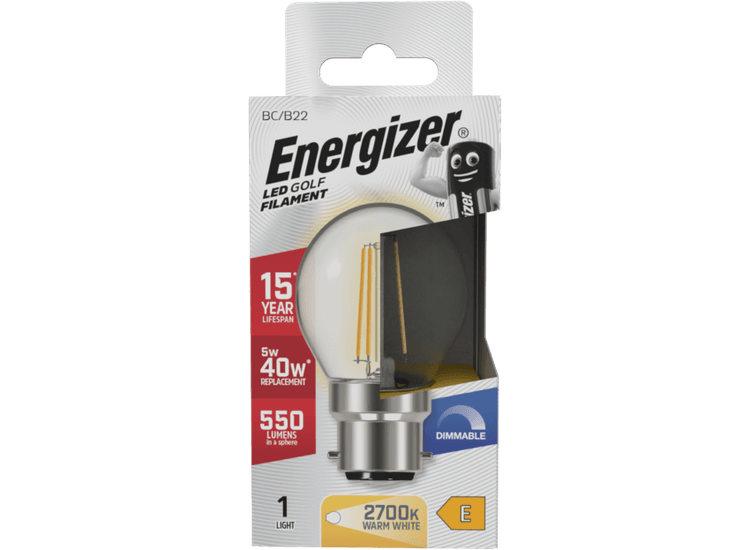 Energizer S29787 Fila Led Golf B22 2700k Dimm 5w