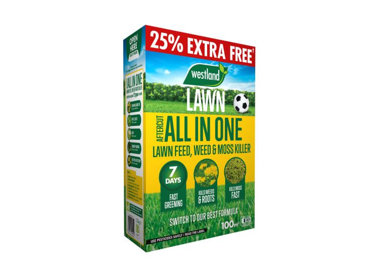 Westland Aftercut All In One Lawn Feed, Weed &amp; Moss Killer 80m² Box