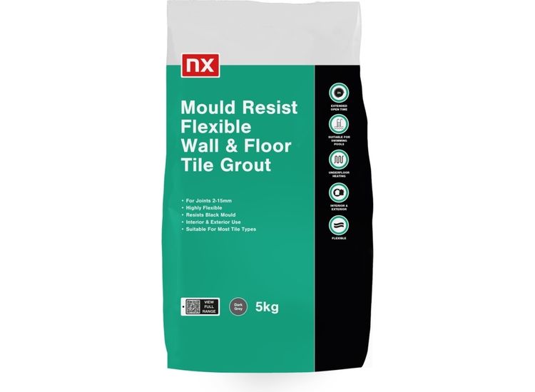 Norcross 83-4 Mould Resist Wall&amp;Floor Grout D/Grey