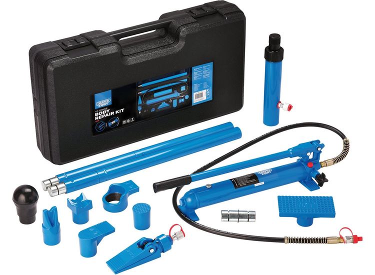 Draper 13930 Draper Expert Hydraulic Body Repair Kit, 10 Tonne (14 Piece)