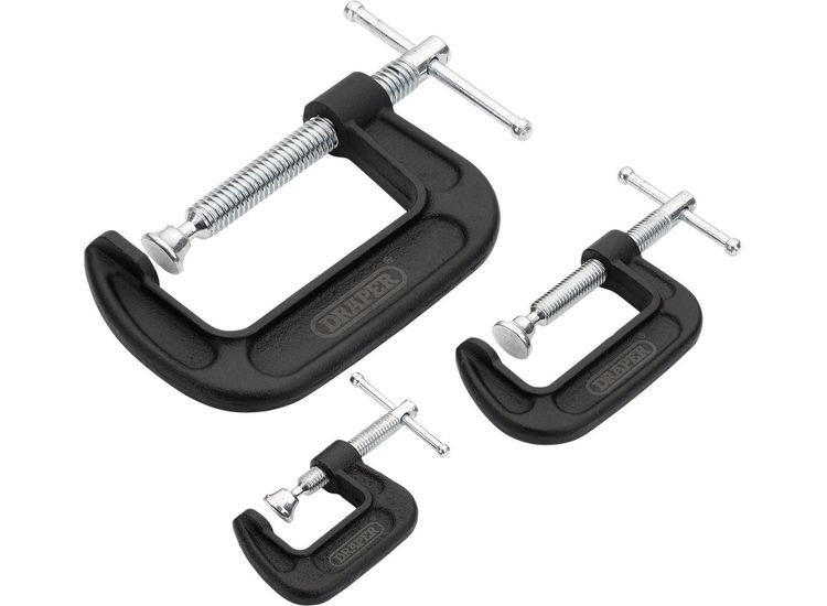 Draper 18989 Heavy Duty G-Clamp Set (3 Piece)