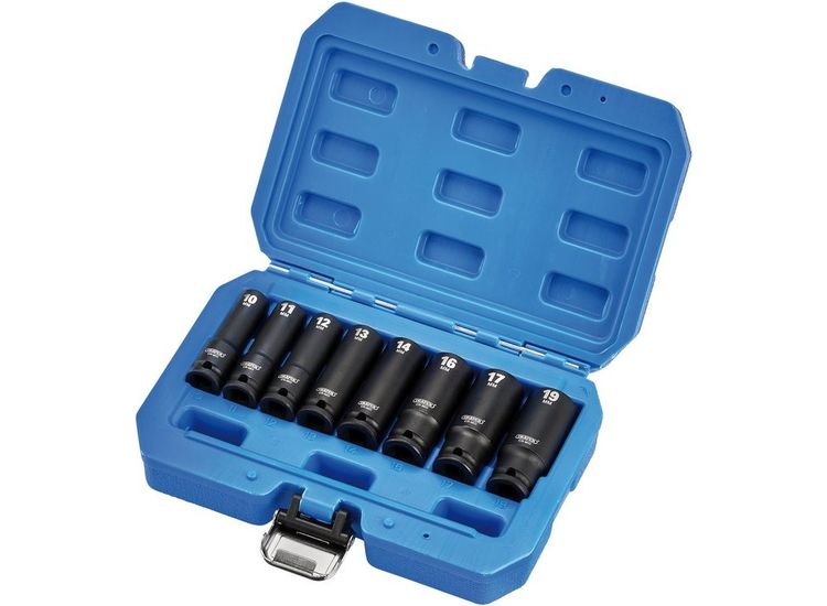 Draper 20205 Draper HI-TORQ&amp;#174; Metric Deep Impact Socket Set, 3/8" Sq. Dr. (8 Piece) ...