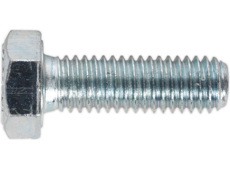 Sealey SS825 HT Setscrew M8 x 25mm 8.8 Zinc DIN 933 Pack of 50