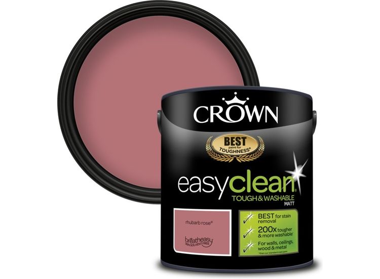 Crown 5101165 Easyclean Matt Emulsion Rhbrb Rose