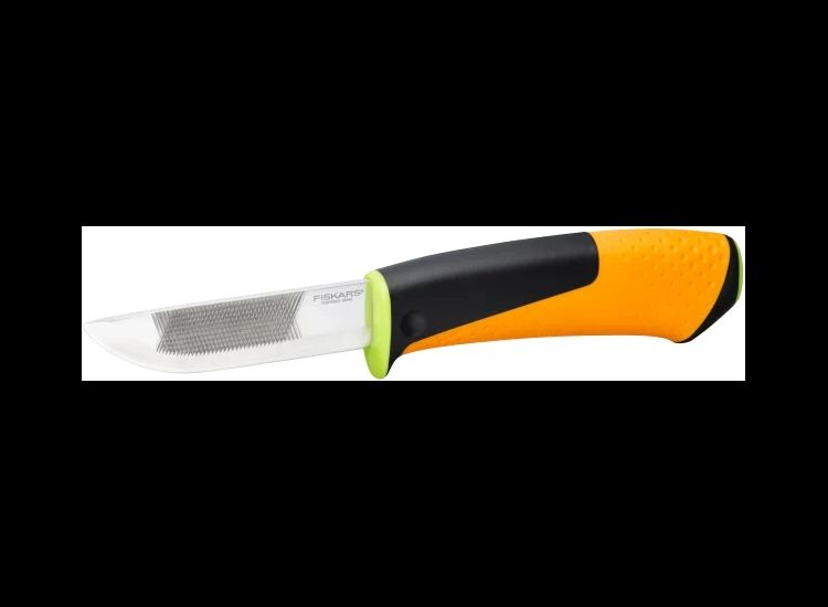 Fiskars Heavy-Duty Knife with Sharpener