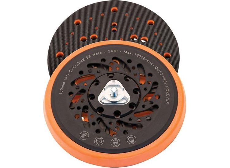 Flexipads World Class Cyclone™ Backing Pad Medium 53 Hole 150mm