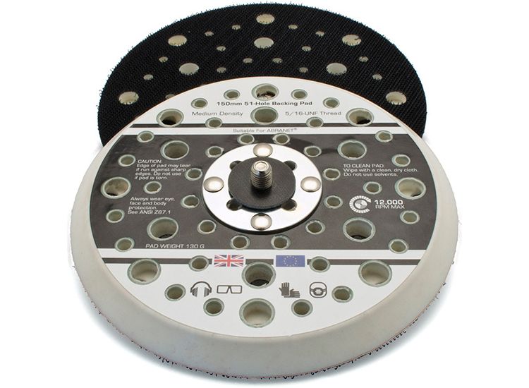 Flexipads World Class Dual Action Sander Pad 150mm GRIP® 5/16 UNF