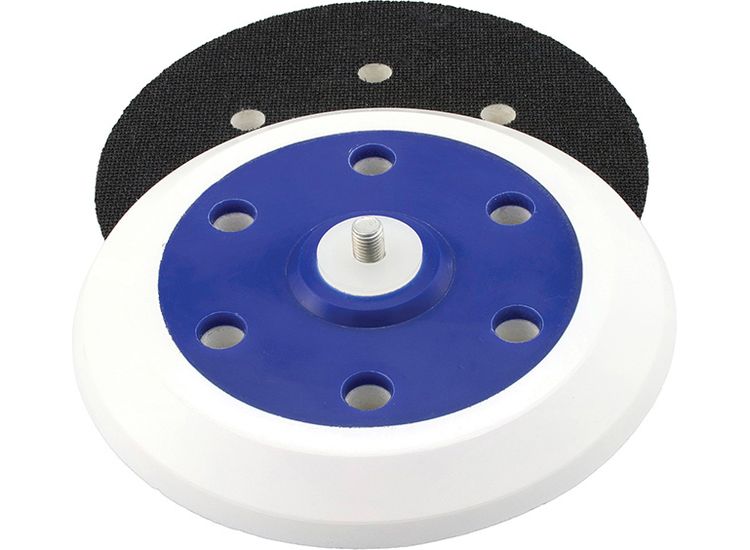 Flexipads World Class Dual Action Sander Pad 150mm GRIP® 6 Holes 5/16 UNF Foam Layer