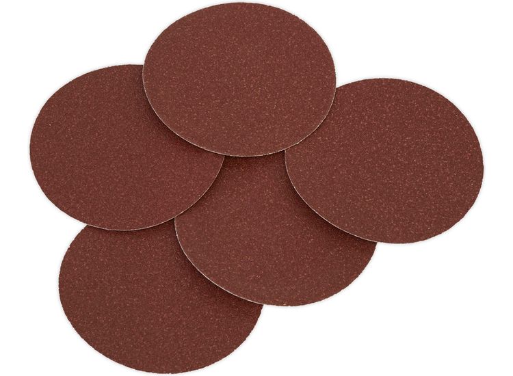 Sealey SSD01 Sanding Disc &amp;#8709;125mm 80Grit Adhesive Backed Pack of 5