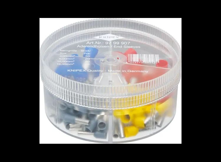 Knipex Insulated Wire Ferrules Assortment Box, 100 Piece