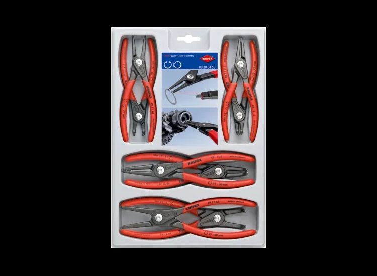 Knipex Precision Circlip Plier Set, 8 Piece