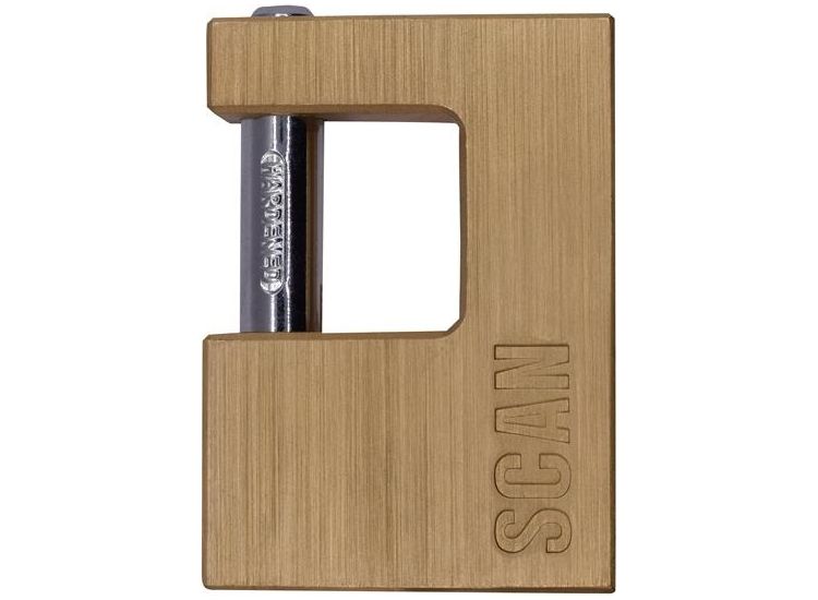Scan Brass Shutter Padlock