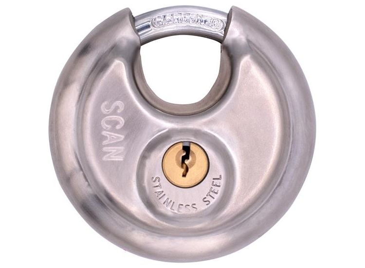 Scan Stainless Steel Disk Type Padlock