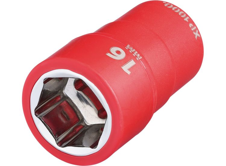 Draper 17647 XP1000&amp;#174; VDE Socket, 3/8" Sq. Dr., 16mm