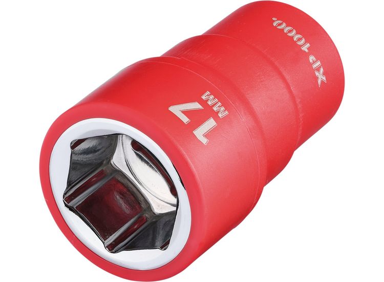 Draper 17650 XP1000&amp;#174; VDE Socket, 3/8" Sq. Dr., 17mm